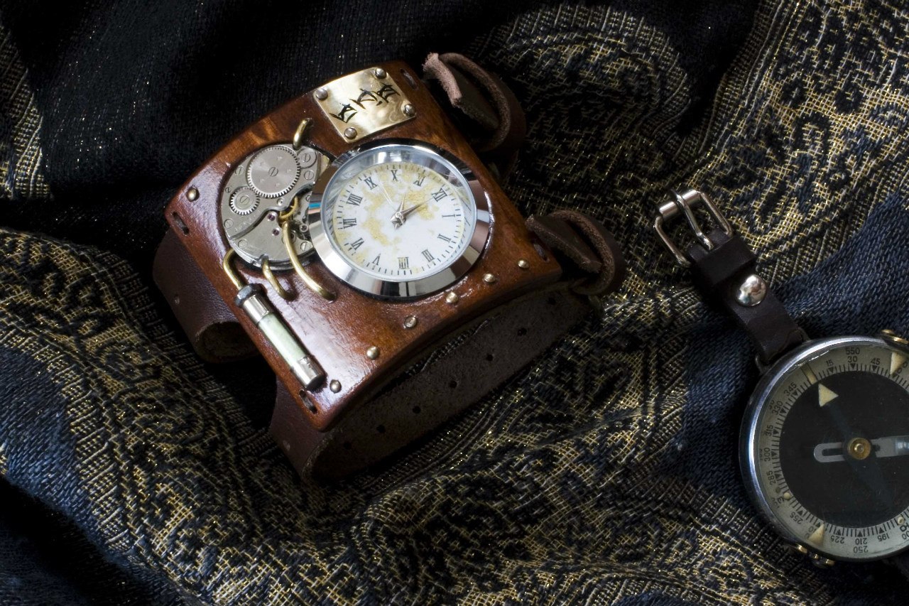 Стимпанк часы «Первая модель»