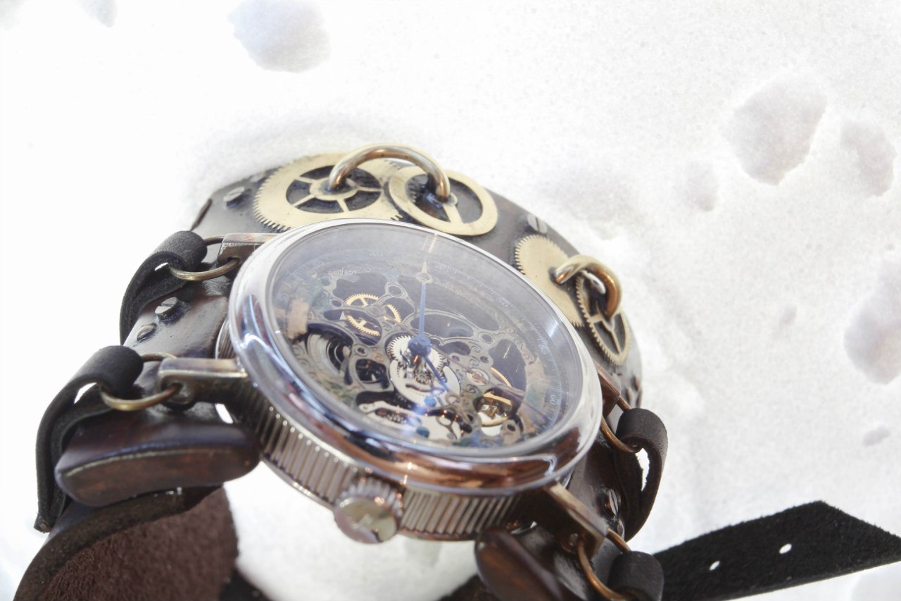 Стимпанк часы «Снежное»