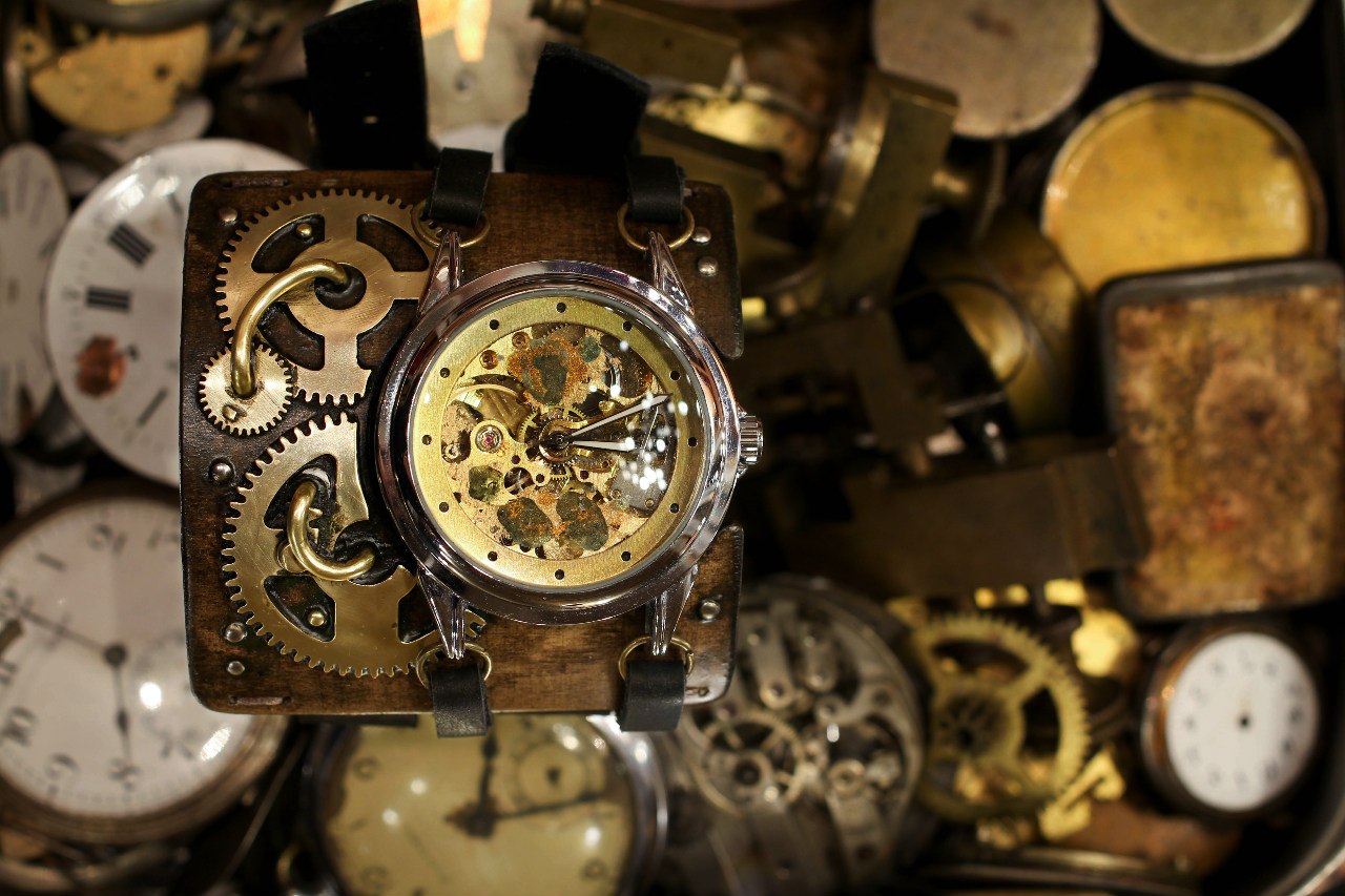 Стимпанк часы «Коррозия времени»