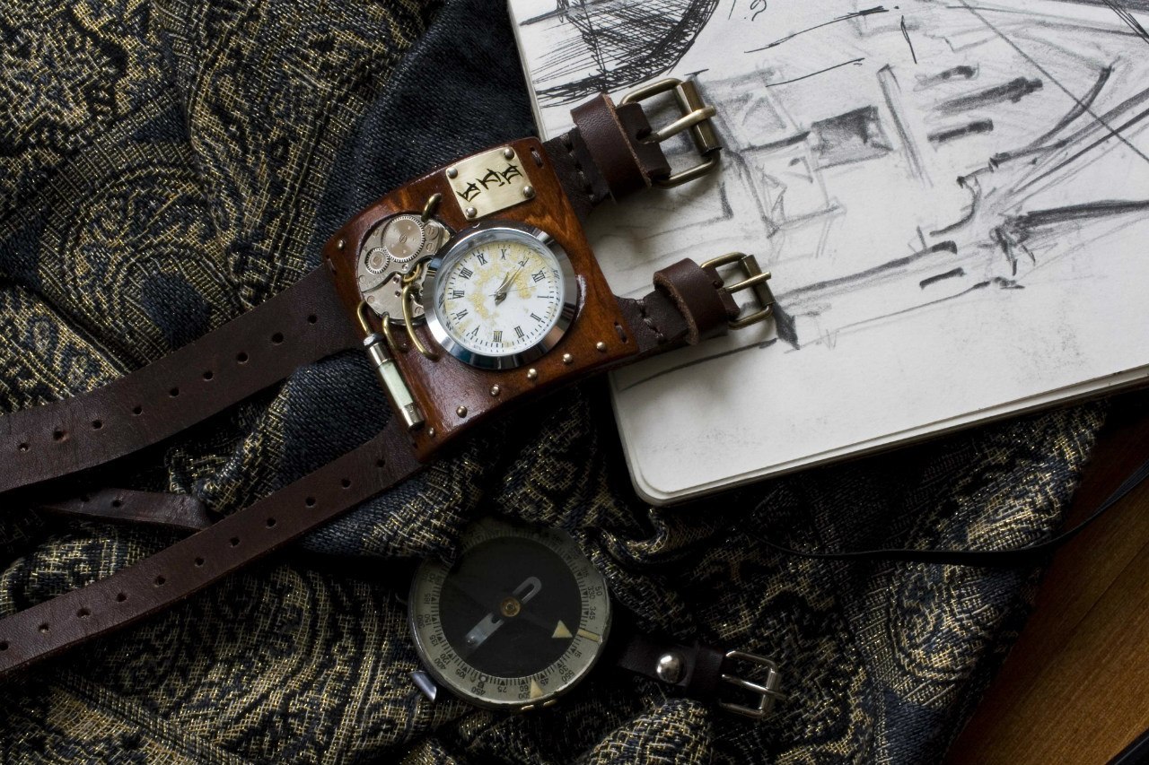 Стимпанк часы «Первая модель»